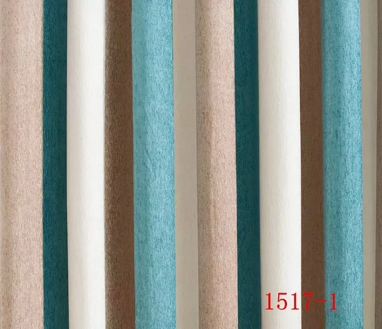 Blue new simple luxurious Rod Stick Hang style Living Room curtains of Restaurant form a line linellae list row Column Curtain