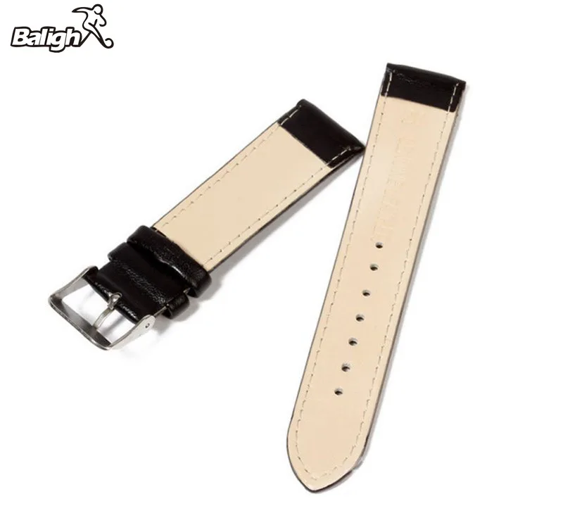 Newest Fashion Relogio Strap Black And Coffee Genuine Leather Alligator Crocodile Grain Watch Band