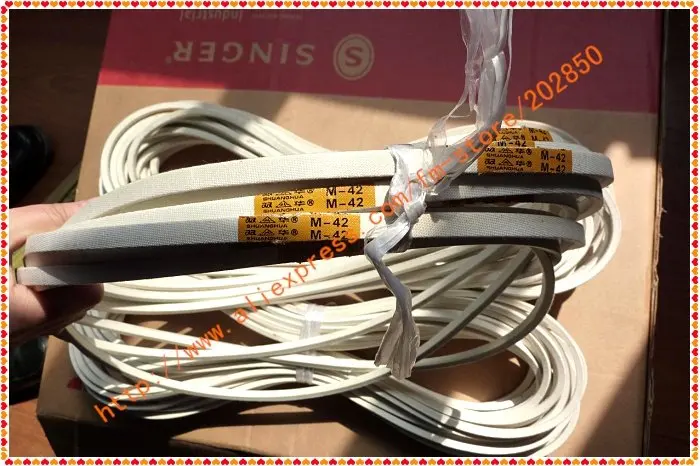 

Industrial Lockstitch/Overlock Stitch Sewing Machine Motor Belt/Conveyor Belt,White Rubber Belt,30Pcs/Lot,All Sizes Available!