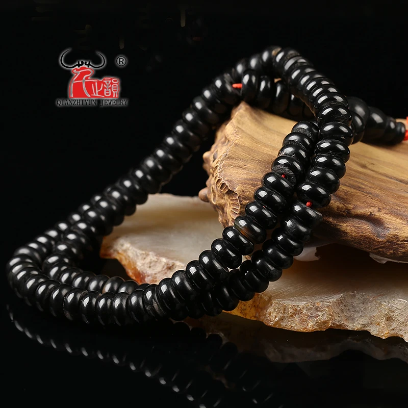 10PCS Natural water buffalo horn, loach,  back beads DIY bodhi child accessories. Hole 1.5mm