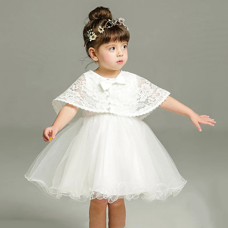 

2020 New 1 Year Birthday Baby Girl Dresses For Baptism Infant Princess Lace Christening Gown Newborn Toddler Bebes Clothes