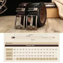 Men Leather Belt Genuine Leather Luxury Pin Buckle #5
