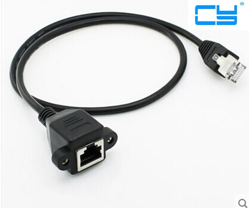 Сетевой удлинитель с винтовым замком, 60 см, RJ45, 0,3/1,5/3,0 м