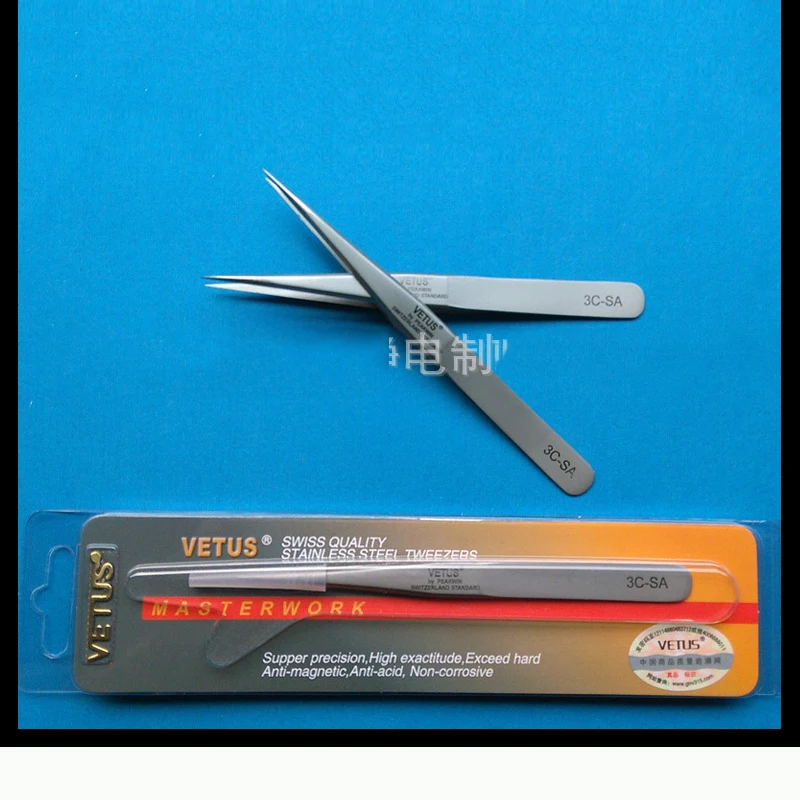 

VETUS 3C-SA tweezers stainless steel hyperfine high precision tweezer