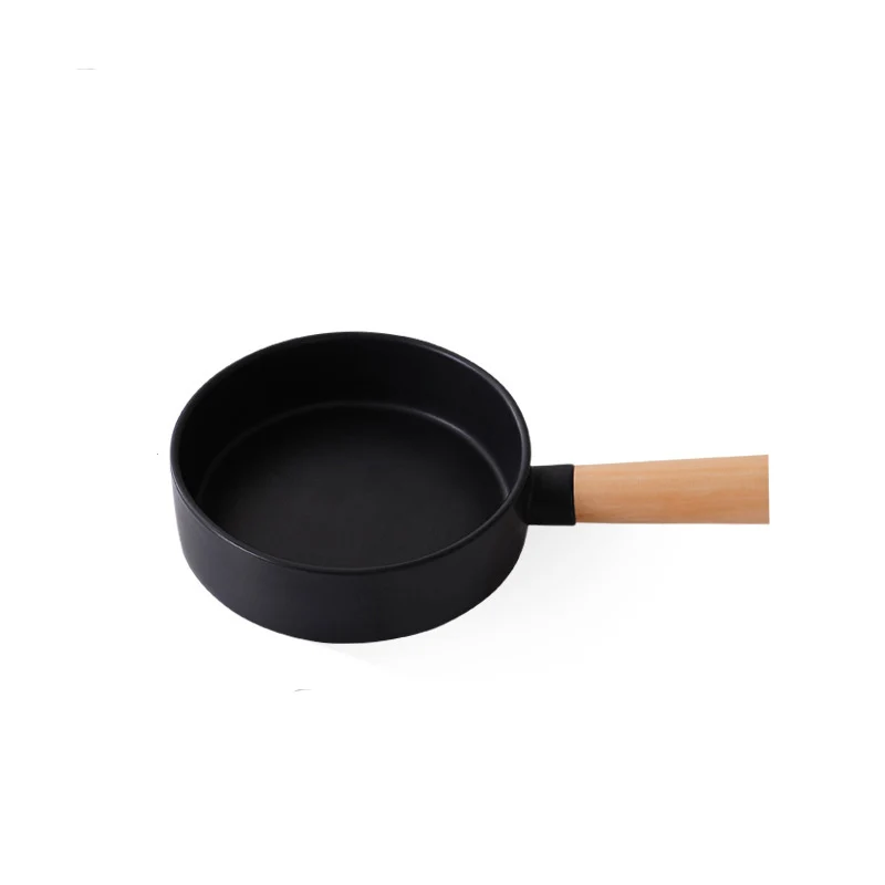 Frying Pan Creative Round Handle Pasta Dish Simple Household Dishes Dessert Plate Western Steak Cutlery Pots and Pans Cookware