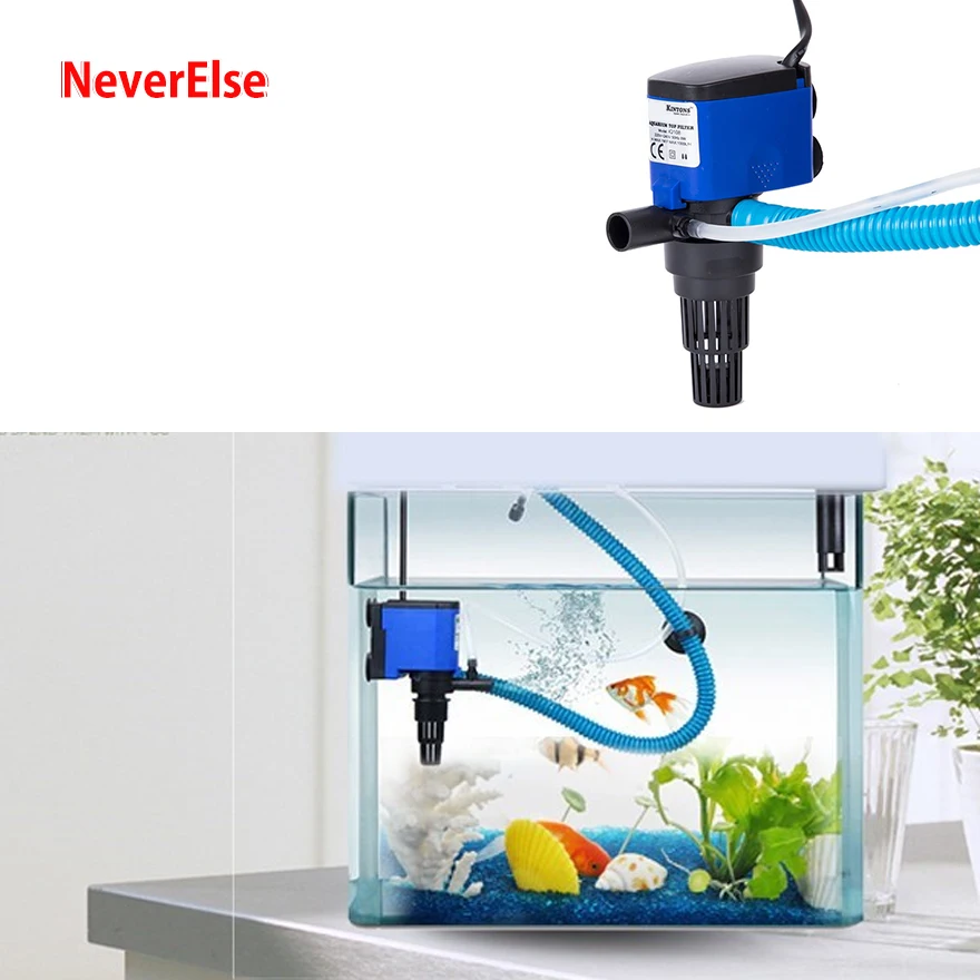 aquarium filter sponge with Pump Submersible for Fish Tank,Circulate Water Pipe set up Filter System 8/15/20/25/35/45W Pump head