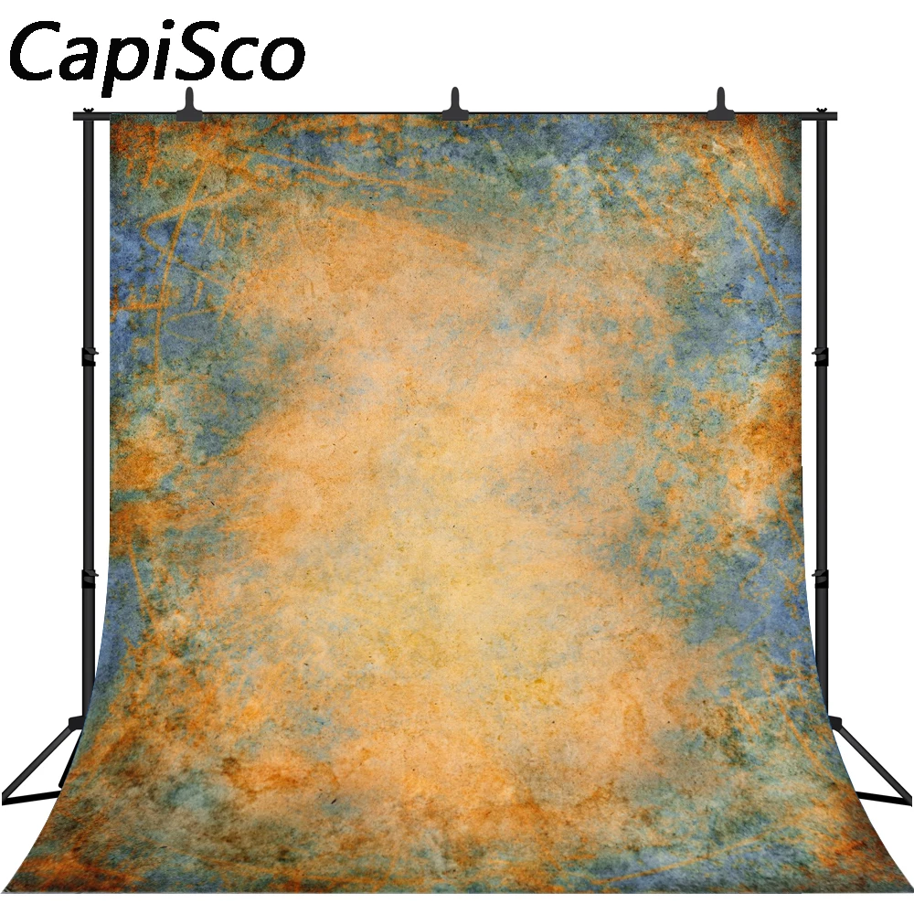 

Capisco Vinyl Cloth Brown Portrait Photography background blue texture background wall backdrops for Photo studio