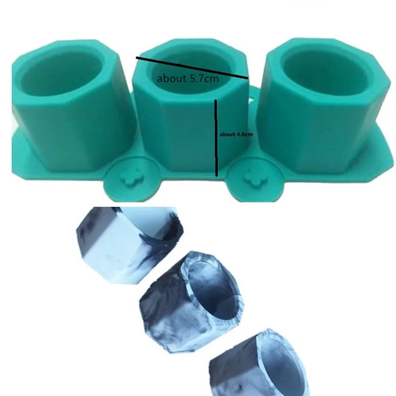 Concrete Molds Silicone Cactus Flower Pot Mold Ceramic Clay Craft Casting Concrete Cup Mould Supplies for Home Gardening image 3