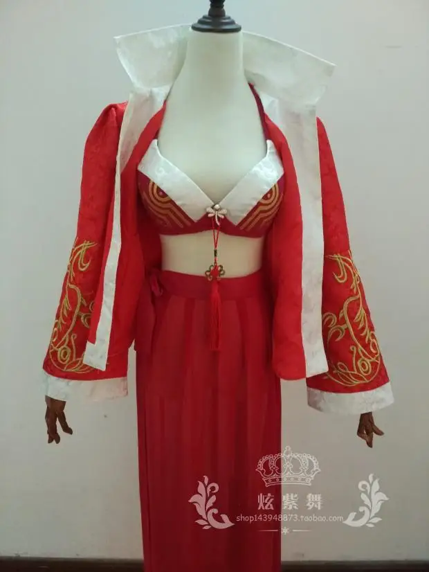 

2012 LOL Ahri Cosplay Costume the Nine-Tailed Fox Cosplay Dress