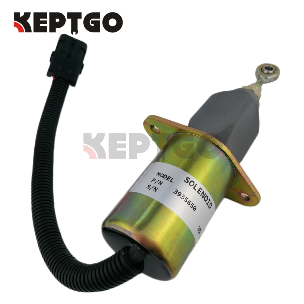 24V 3935650 SA-4765-24 Flameout Diesel Fuel Shut Down Stop Solenoid For Cummins 6CT