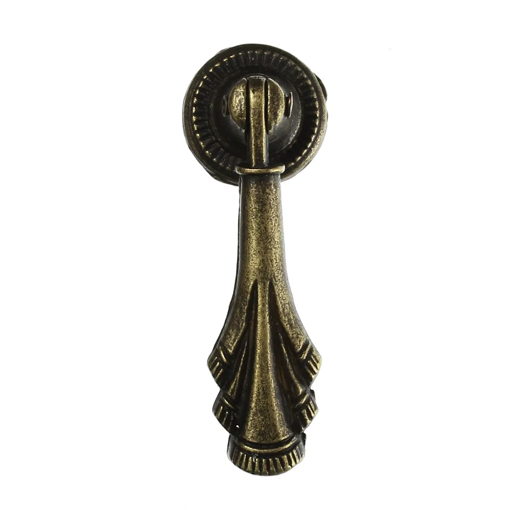 Zinc Based Alloy Drawer Handles Pulls Knobs Cabinet Furniture Hardware Antique Bronze 6.3cm x 2cm,150pcs