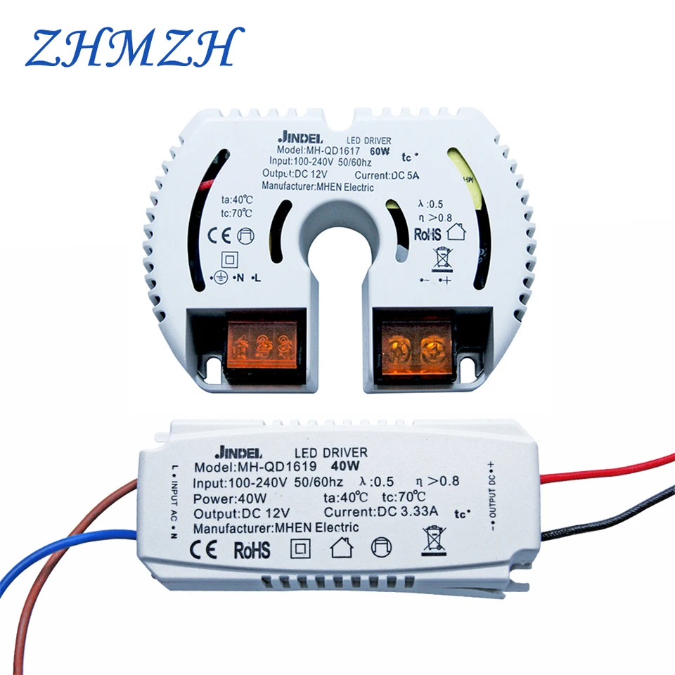 12V DC LED Driver 12W-100W AC 100-240V