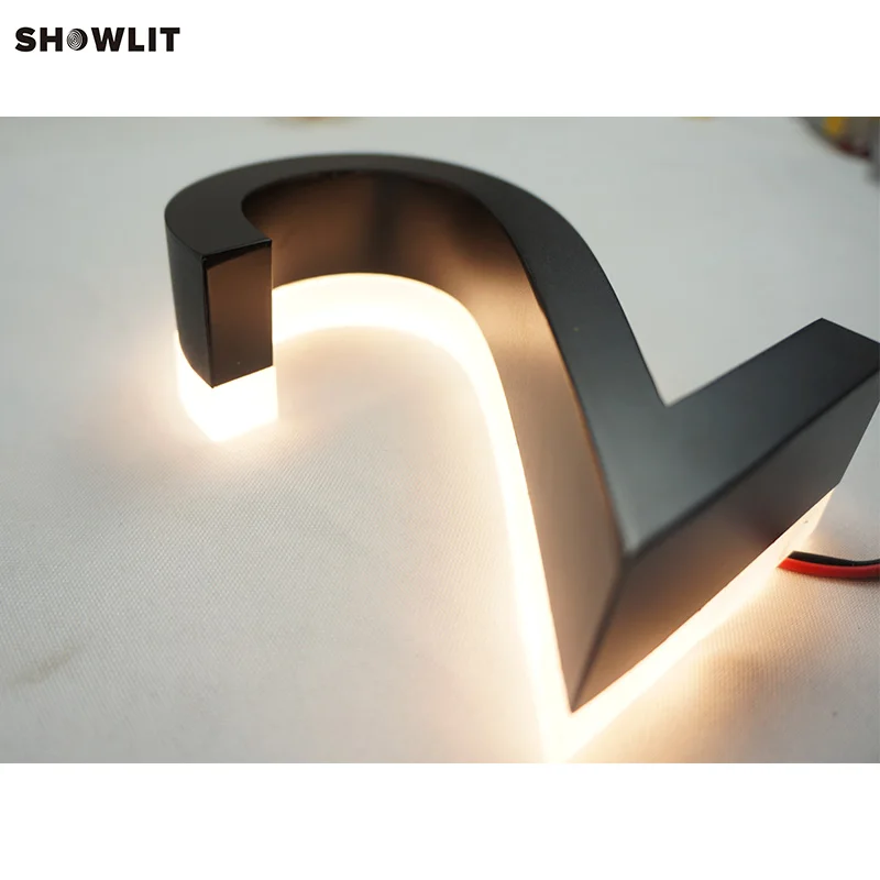 Backlit Stainless Steel Decorative House Number