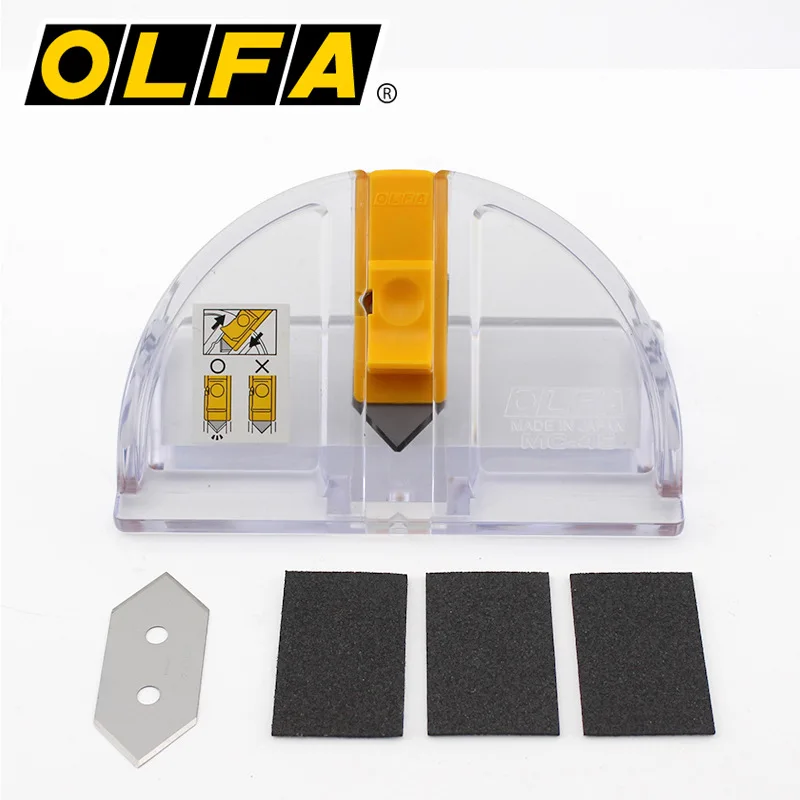 OLFA Japan MC-45/2B Photo Frame Knife Paper Jam Bevel Knife 45 Degree Linear Cutting Knife