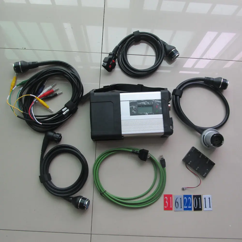 2024 Newest mb star c5 for car & truck diagnosis mb star sd connect c5 multiplexer with wifi+ 5 cables without software full set