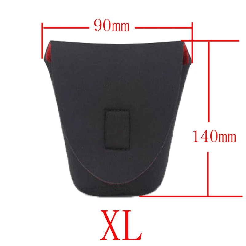 S M L XL XXL Neoprene impermeável Soft Bolsa para lente de câmera Tamanho da caixa