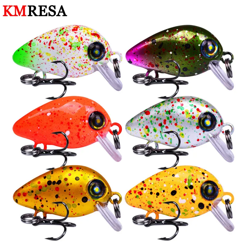 1pcs Minnow Mini Crank Baits 2.5g/3cm Fishing Lures Crankbait Artificial Lure Bait With 12# Hooks Wobblers Bass pike