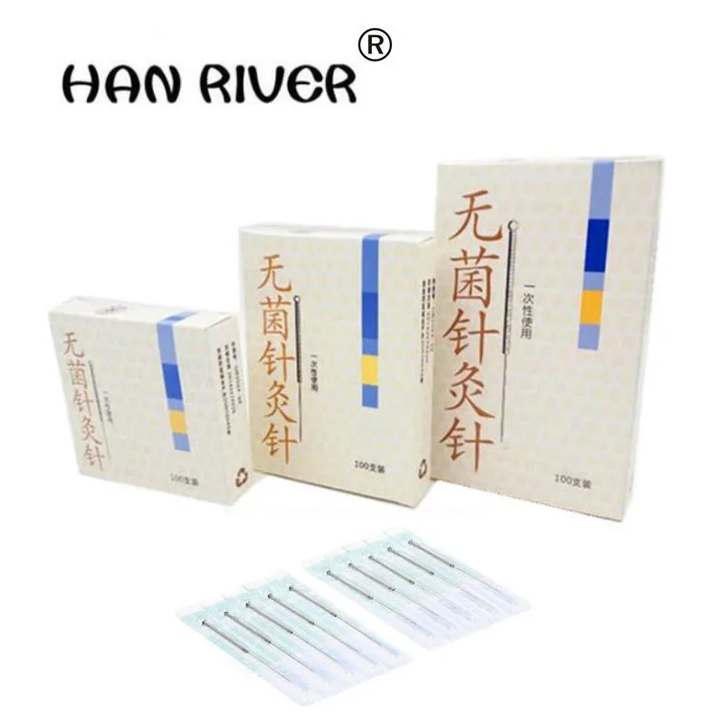 

Body massager disposable sterile acupuncture needle 100 a box of the silver needle insertion Yunlong sterile needle independent