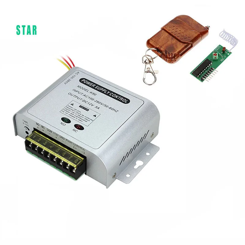 

AC110~260V Access Control Power Supply Door Access Control system Switch Power Supply with remote controller