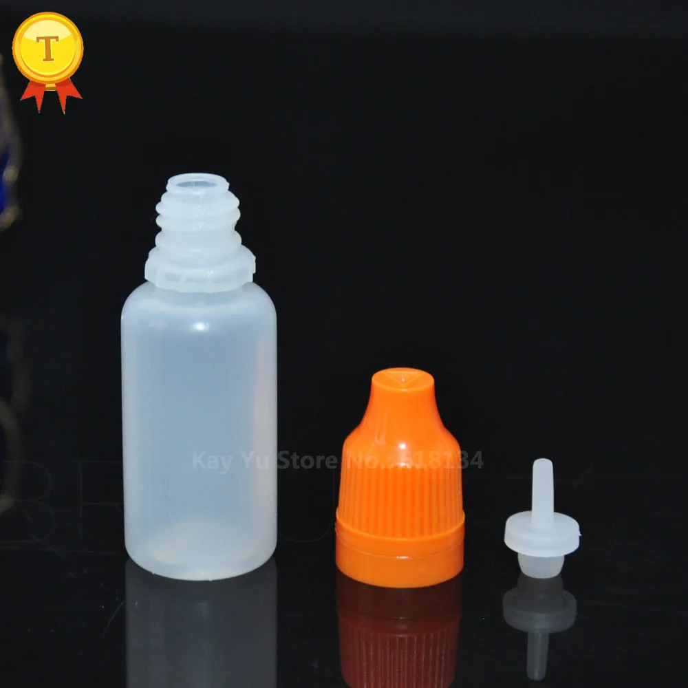 High quality oil bottle 15ml plastic dropper bottle with child proof and tamper evident cap