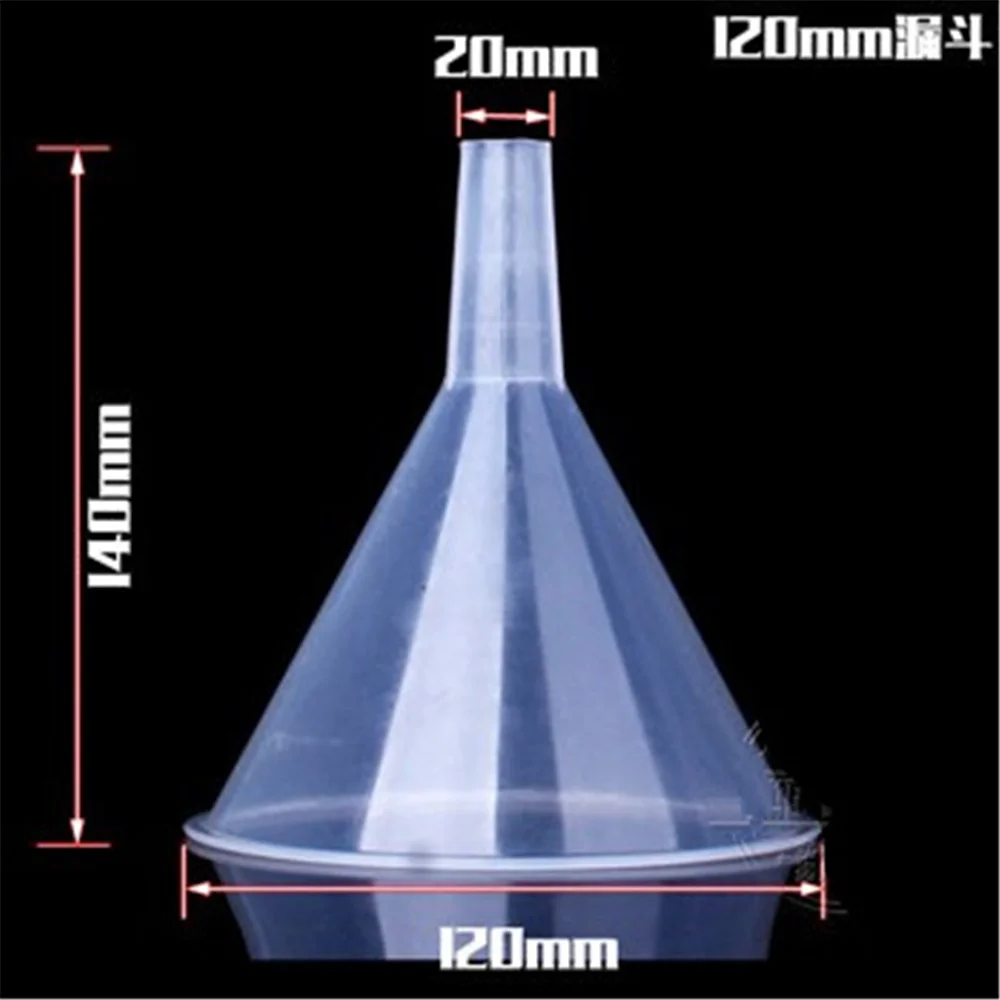 10pcs 120ML Plastic Perfume Diffuser Atomizers Vial Bottle Liquid Filling Small Clear Funnel Short Neck