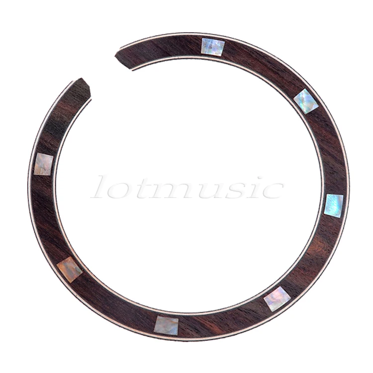 Abalone Guitar Rosewood Rosette Inlay Acoustic Sound Hole Ring Guitar parts