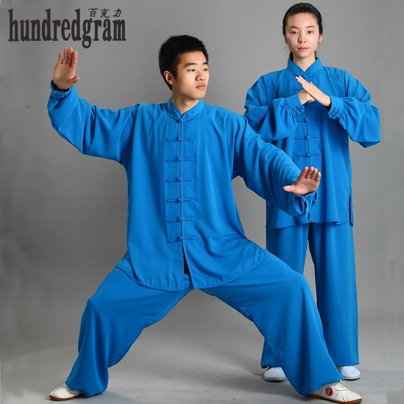 New Design Color Long Sleeved Wushu Spring Autumn cotton silk TaiChi KungFu Uniform Suit Uniforms Tai Chi Clothing Jacket + pant