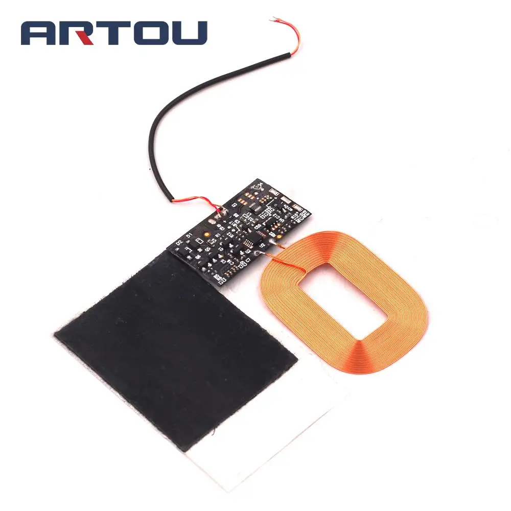 DIY Qi Standard Wireless Charging Coil Receiver Module Circuit Board DIY Coil For Phone For Battery 5V 1A Fast Quick Charger