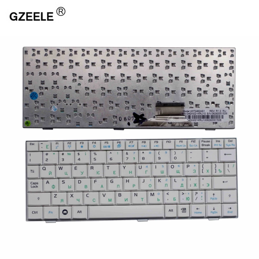 GZEELE russian laptop Keyboard for ASUS EeePC EPC700 EPC900 EPC 900 900HD 900A 901 902 EPC 700 700HA 701SD 900 702 2G 4G 8G RU