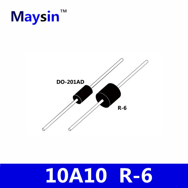 100PCS 10A10 R-6