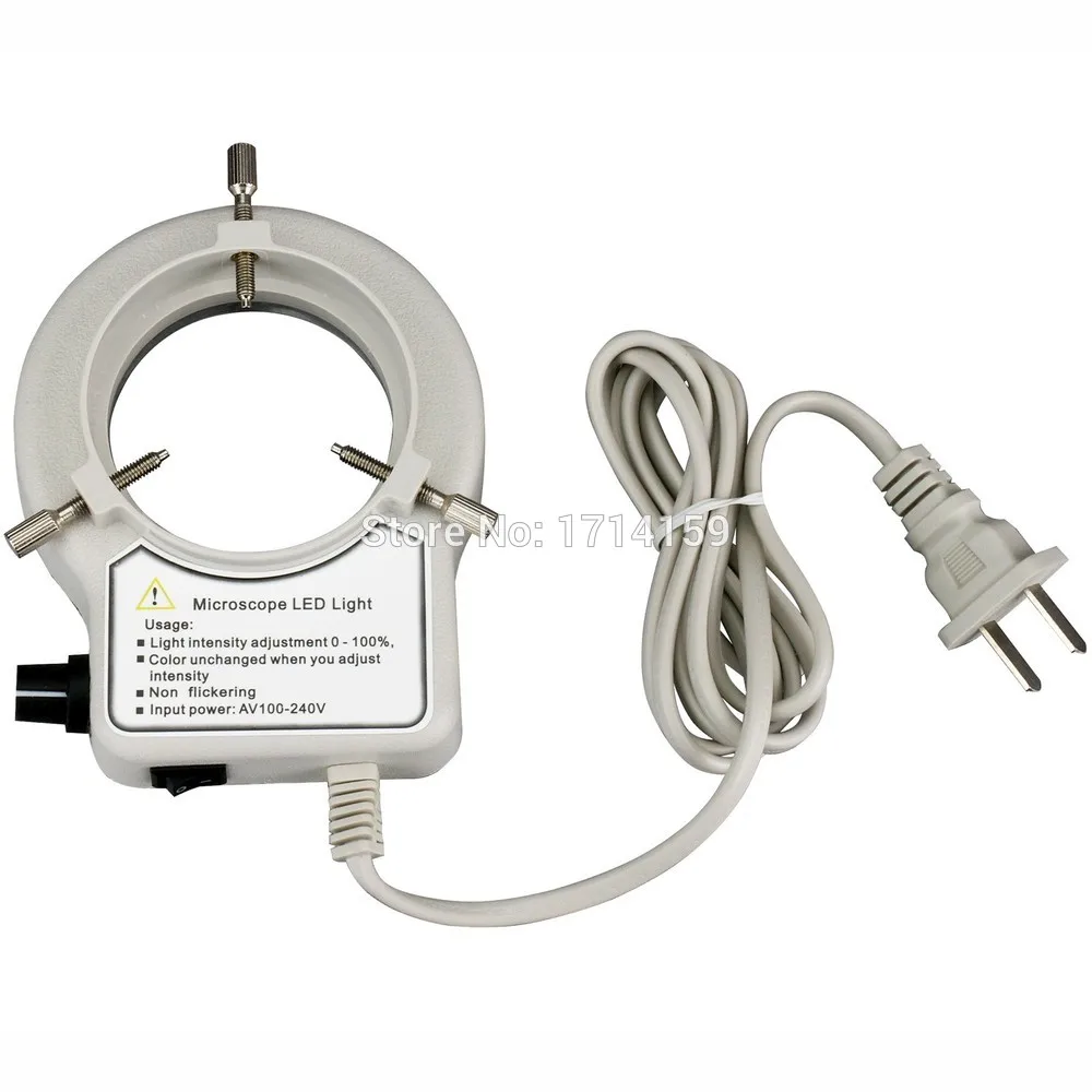 AmScope 56 LED Reinforced Microscope Ring Light with Dimmer  LED-56S-ZK