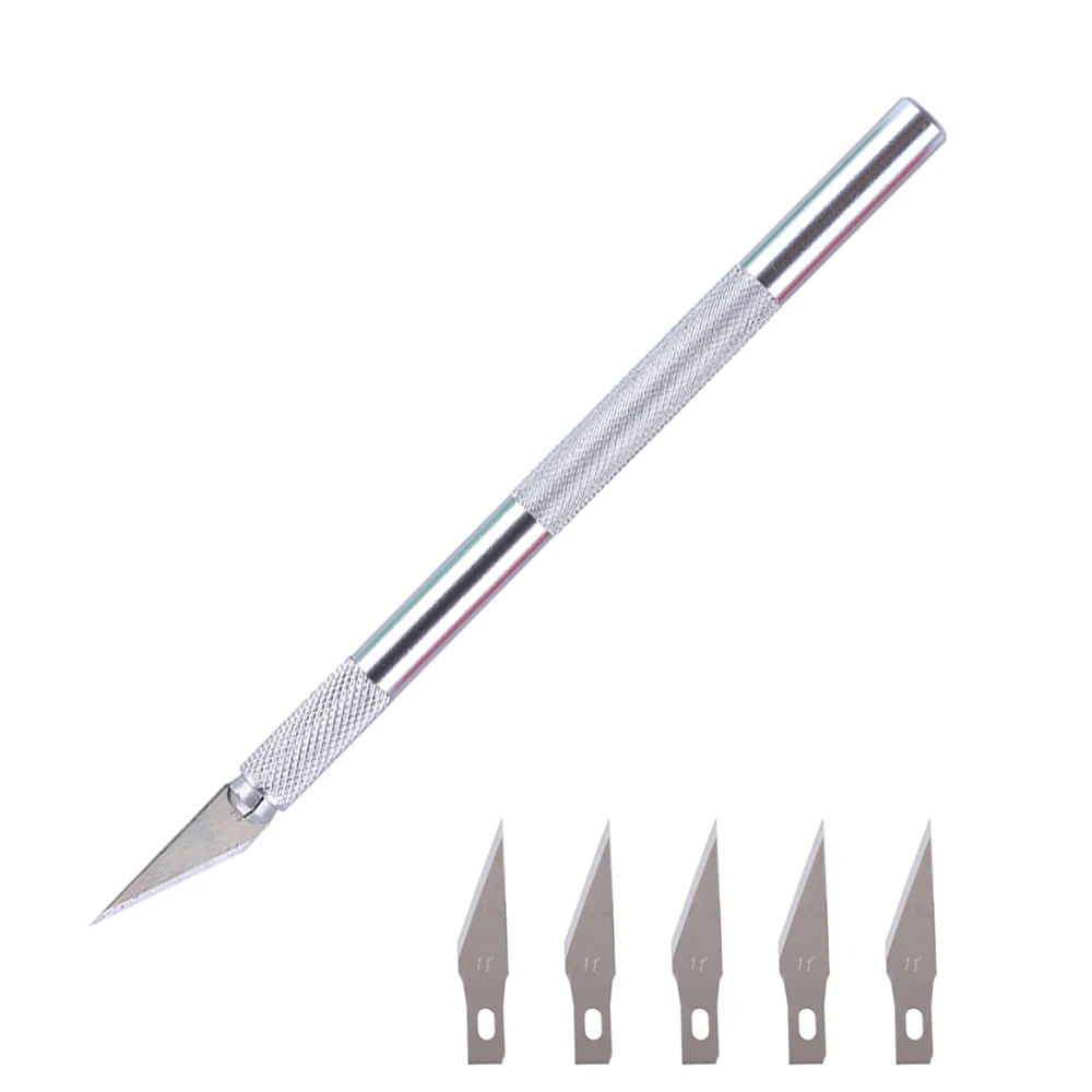 6 Blades DIY Wood Carving Knife Scalpel Carpenter Tools Engraving Pen Knife Fruit Food Model Craft Sculpture