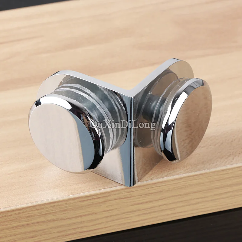 

Top Quality 3PCS Pure Brass Shower Glass Clamps Clips 90 Degree Glass to Glass Fixed Holder Brackets for 6~12mm Glass Connectors