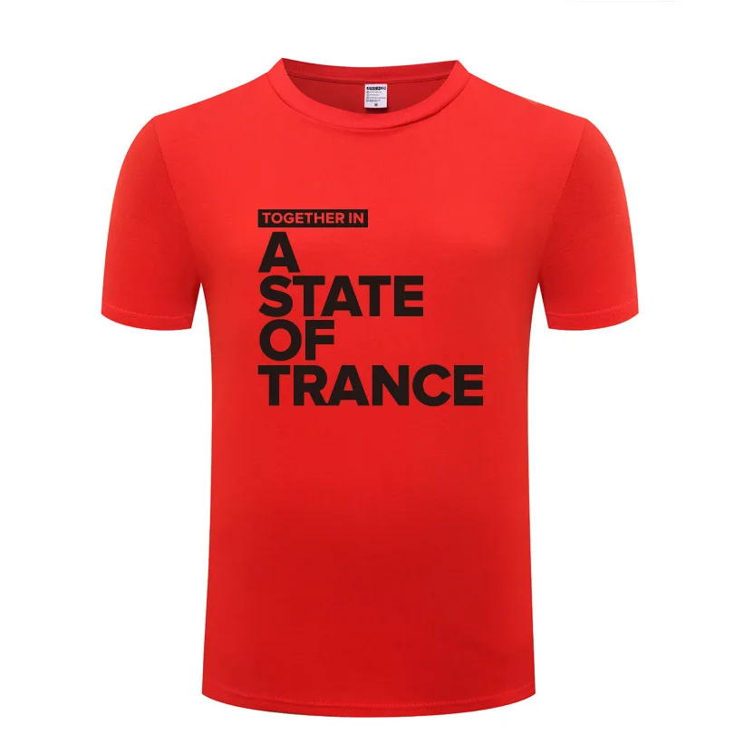 Armin Van Buuren Together In A State of Trance T Shirts Men Hip Hop Short Sleeve O Neck Cotton Man T-Shirt Cool Streetwear Tees