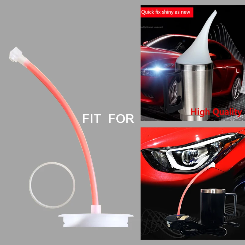 New Anti-drip tube for Car Headlight Refurbished Electrolytic Atomized Cup Lid Evaporation Nozzle Heating Cup Cover Accessories