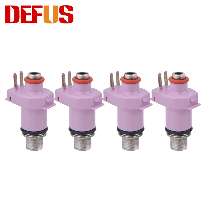 2X Motorcycle Fuel Injector 140CC/MIN 6 Holes Nozzle Fuel Injection Flow Valve Injectors Replacement Fuel System 140-150CC Pink