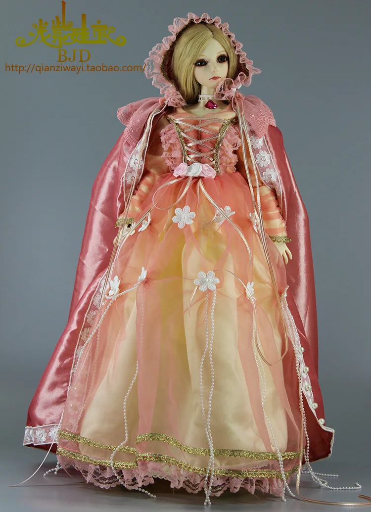 

1/4 1/3 scale BJD clothing accessories dress+cloak suit for BJD/SD doll,Not included doll,shoes,wig,and other accessories D1565