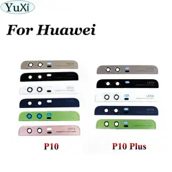 YuXi For Huawei P10 Camera Glass Lens Back Rear Flash Cover with Glue for Huawei P10 Plus Replacement Repair Spare Parts