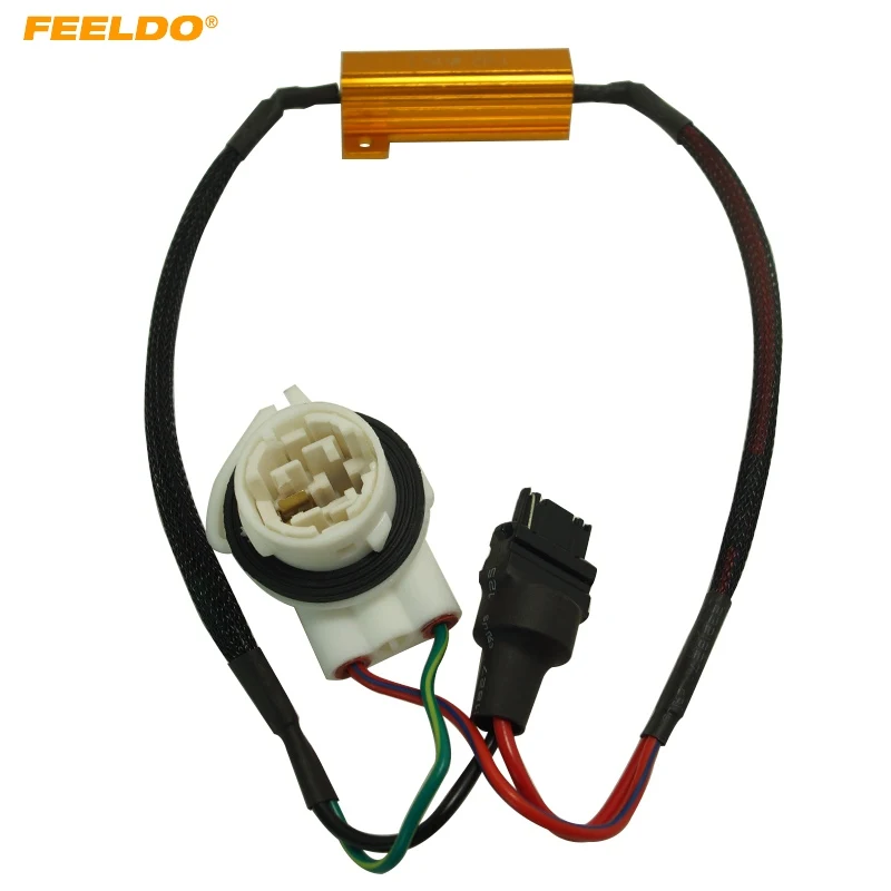 

FEELDO 1pc 3156B No Error Load Resistor No Flickering Decoder for LED Light Canceller Cable Wire Warning Flashing Cancel #HQ5343