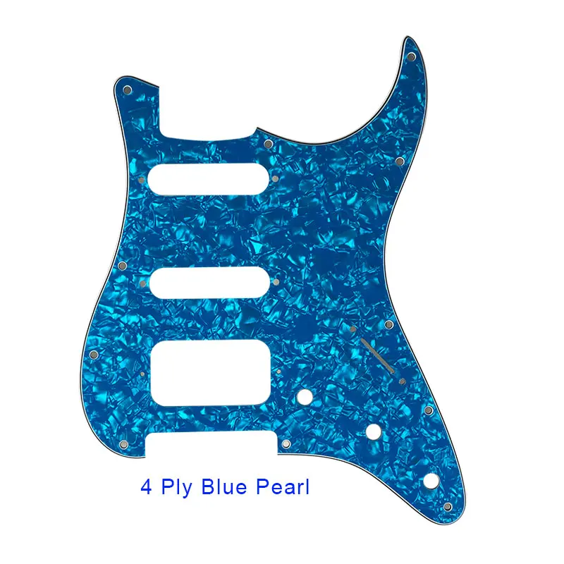 Feiman guitarra acessórios 11 parafuso buraco pickguard para fender streua/mexicano padrão st hss guitarra placa de risco