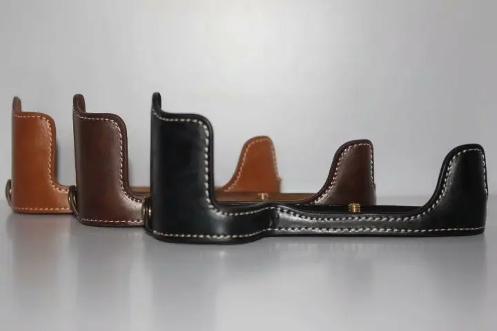 حقيبة كاميرا DSLR ، حقيبة كاميرا مصنوعة يدويًا ، غطاء نصف الجسم لكانون 5D3 5D Mark III 5DS 5DR 5D4 5D Mark 4