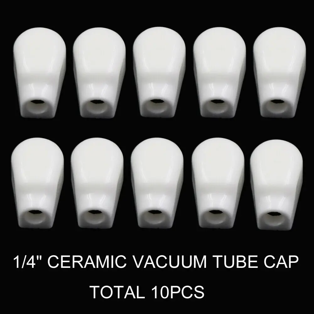 10PCS VACUUM TUBE ANODE CAP Ceramic 1/4