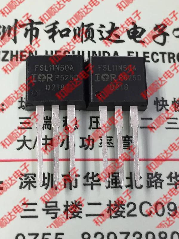 Original New 5PCS/ IRFSL11N50A FSL11N50A TO-262 500V,11A, TO262