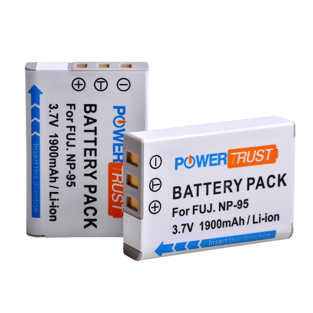 1X1900 mAh NP-95 NP95 NP 95 แบตเตอรี่และ LED สำหรับ FUJIFILM F30 F31 F30fd F31fd 3D W1 x100T X100S X100 X-S1 3DW1 แบตเตอรี่