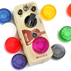 1 Piece Candy Color Electric Guitar Effect Pedal  Candy Cover Cap Footswitch Topper Plastic Bumpers For Guitar Effect Pedal