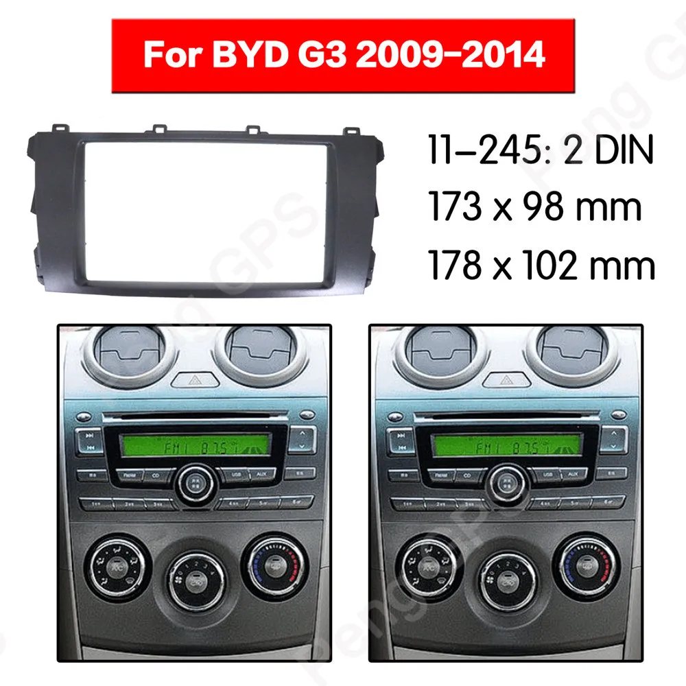 

Car Radio 2 DIN stereo Fitting installation adapter fascia For BYD G3 2009 2010 2011 2012 2013 2014 radio frame Audio