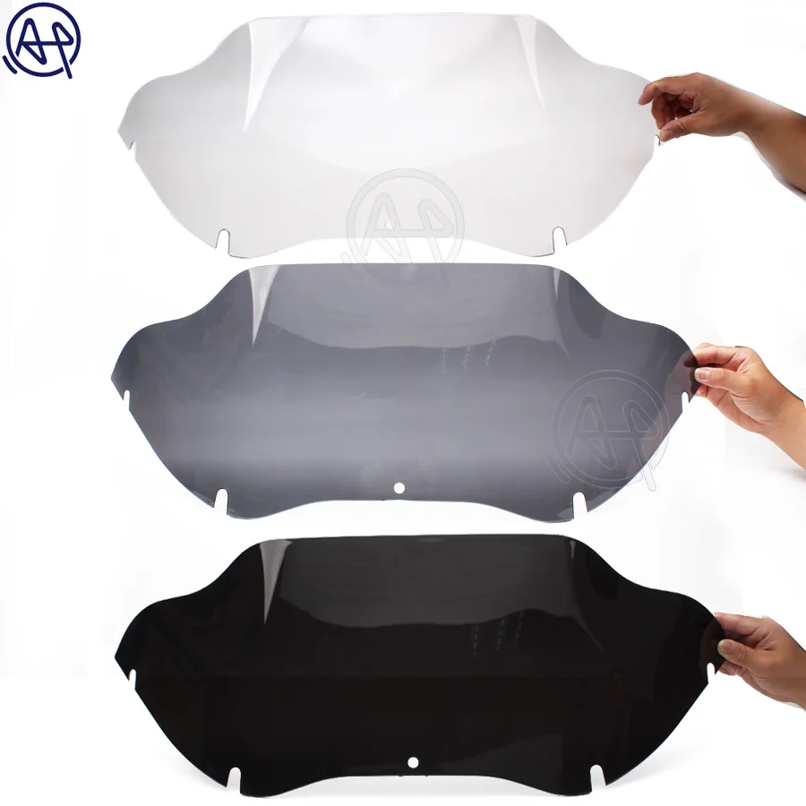 

9" Motorcycle Tint Windshield Windscreen Case 3 Color Fits For Harley Touring Road Glide FLTR 1998-2013 99 12