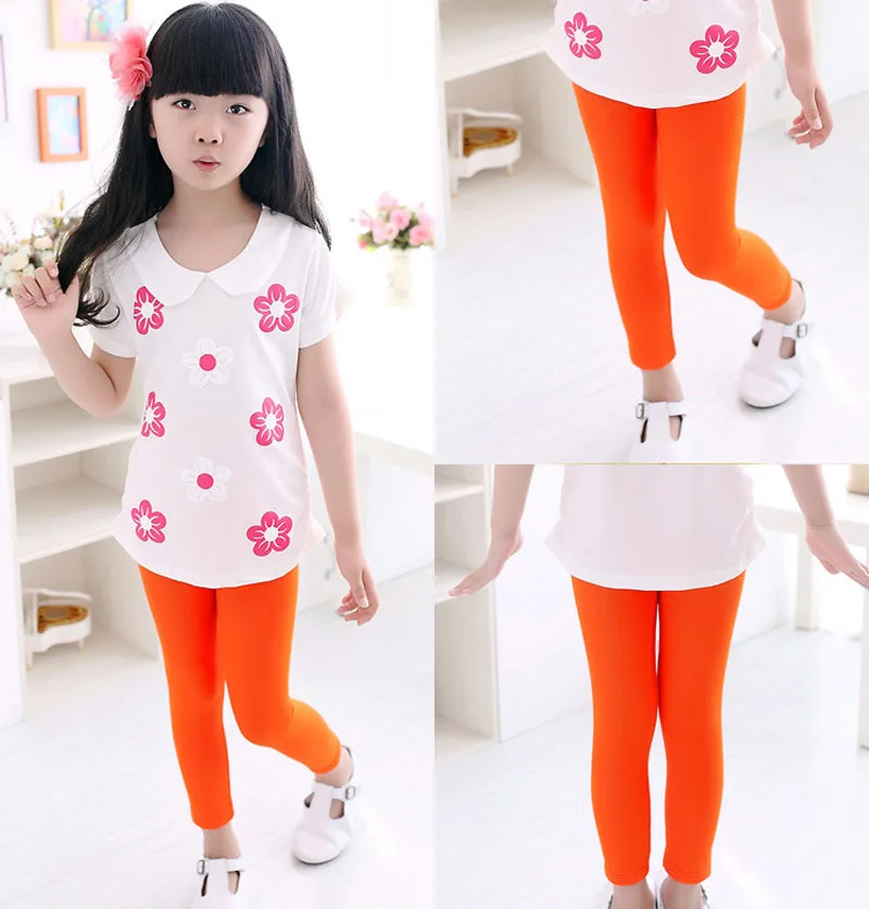 Children pants for girls leggings cotton & modal baby kids clothes autumn skinny pants big kids trousers 2 4 6 8 10 12 14 years