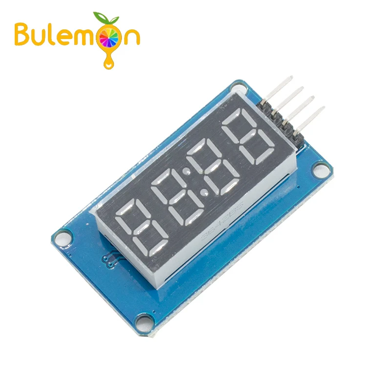 

4-Digit LED 0.36" Display Tube Decimal 7 Segments TM1637 Clock Double Dots Module 0.36 Inch Red Display For Arduino