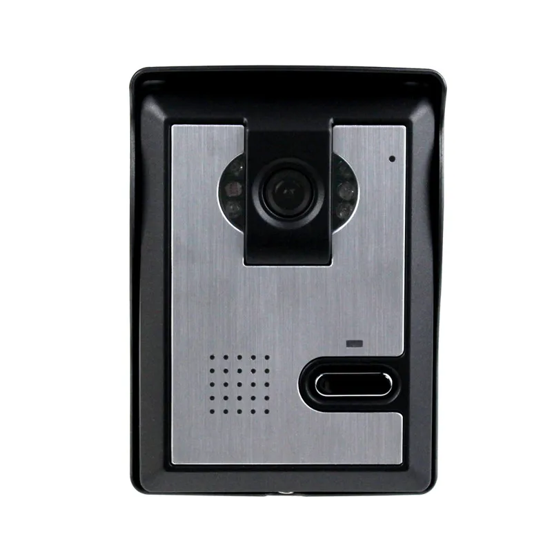 Color Video Door Bell com caixa impermeável para sistema de interfone, porta, vídeo campainha, ao ar livre, CMOS, IR, visão noturna, frete grátis